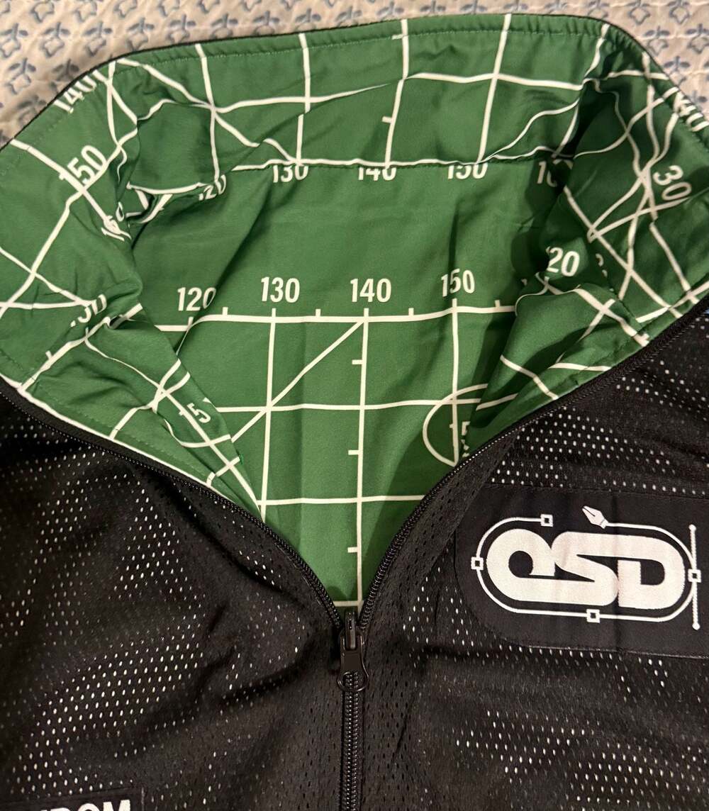 Market Open Reversible Source Design Track Jacket Large Multi - Picture 2 of 3